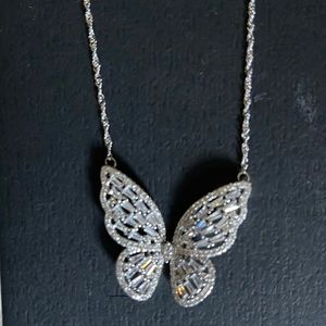 Sterling silver butterfly necklace. Brand new, never worn!